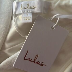 Lulus | Dresses | Lulus Idyllic Perfection White Plunge Mermaid Maxi ...